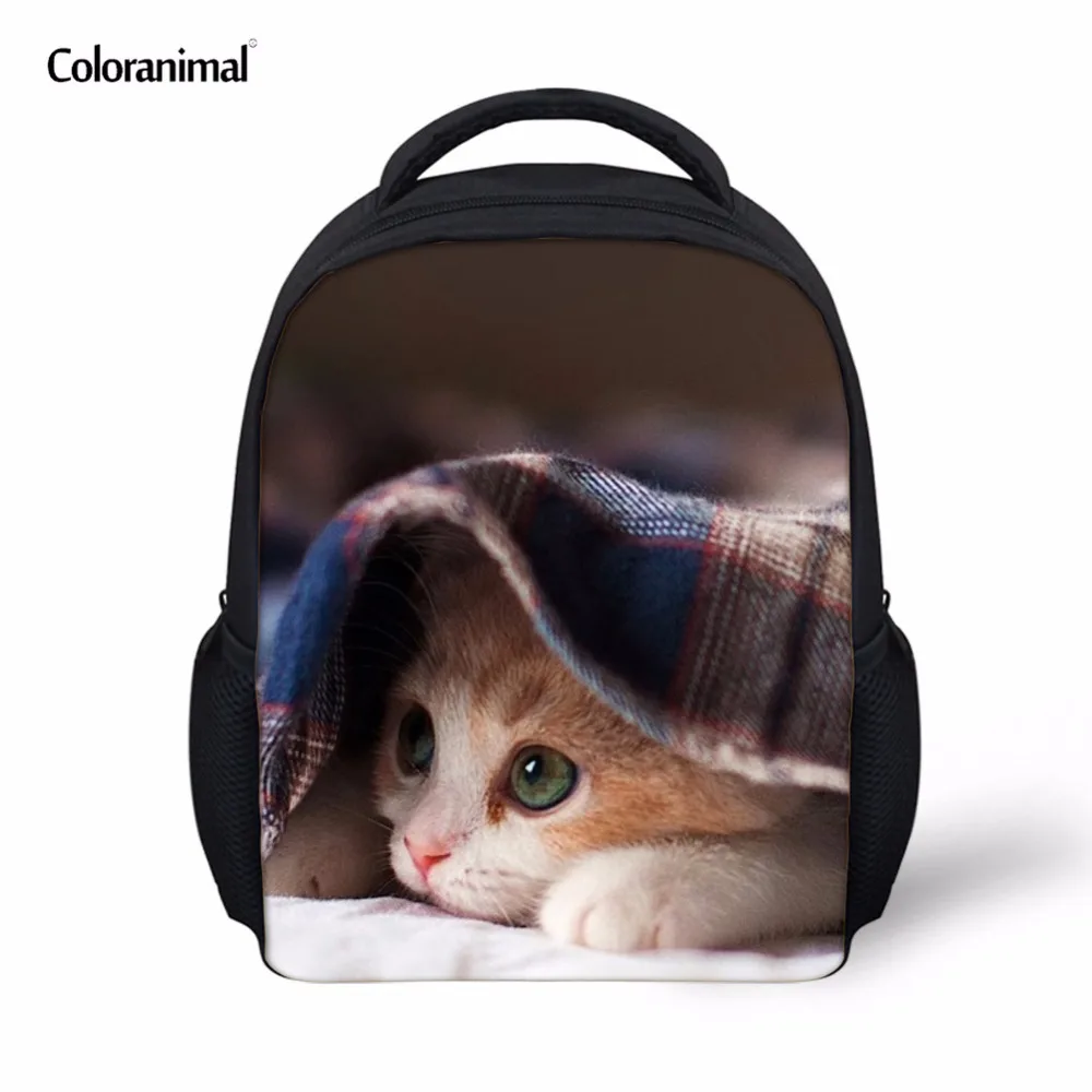 Детский рюкзак Coloranimal для девочек и мальчиков милый школьный ранец с котом