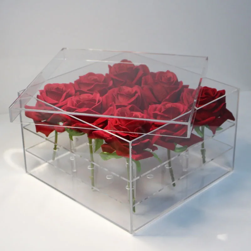Acrylic Rose Flower Display Storage Box Makeup Organizer Cosmetic Holder Flower Gift Box Case With Cover Wholesale
Acrylic Rose Flower Display Storage Box Makeup Organizer Cosmetic Holder Flower Gift Box Case With Cover Wholesale