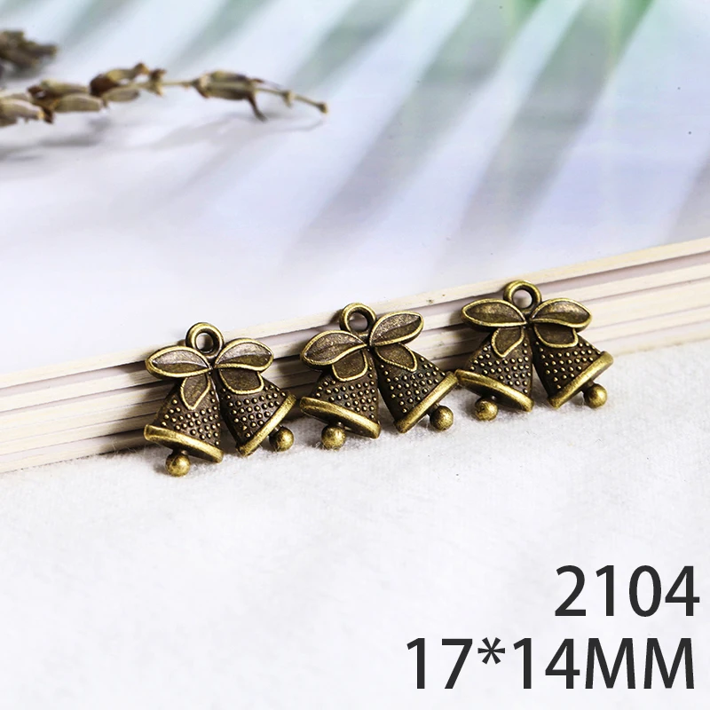17*14mm 8pcs Bell Alloy Pendant For Diy Jewelry Making 2 Colors Antique Silver Antique Bronze No.2104
17*14mm 8pcs Bell Alloy Pendant For Diy Jewelry Making 2 Colors Antique Silver Antique Bronze No.2104