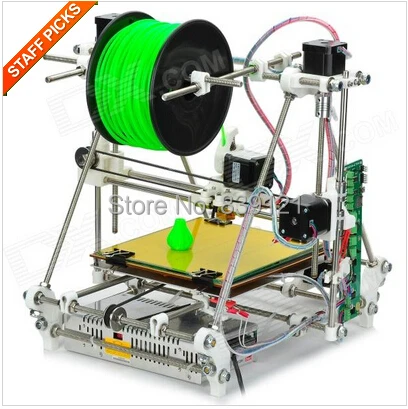 

Diy hobby Open Heacent RepRap Prusa Mendel 3DP02 3D Printer Assembly Kit /0.3mm Nozzle/1.75mm Filament