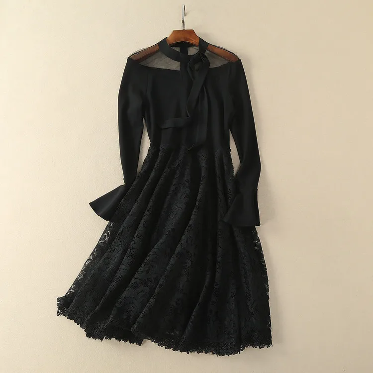 Fashion women dress lace new arrival 2018 spring summer transparent laciness slim waist expansion bottom lace patchwork dress
Fashion women dress lace new arrival 2018 spring summer transparent laciness slim waist expansion bottom lace patchwork dress