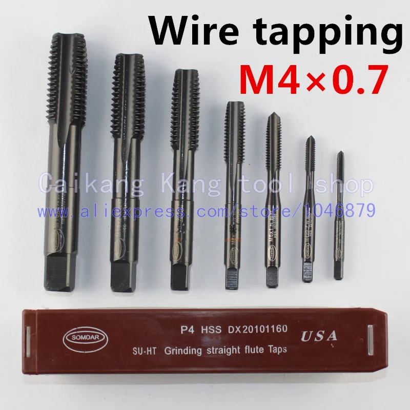 M4 * 0.7. Wire tapping. Straight flute taps. Material: HSS. Accuracy class: 6H. SOMDAR. M4 * 0.7
M4 * 0.7. Wire tapping. Straight flute taps. Material: HSS. Accuracy class: 6H. SOMDAR. M4 * 0.7