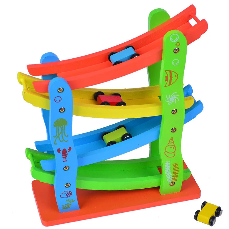 Baby slideway car wooden child intelligence early education gliders toy block toy
Baby slideway car wooden child intelligence early education gliders toy block toy