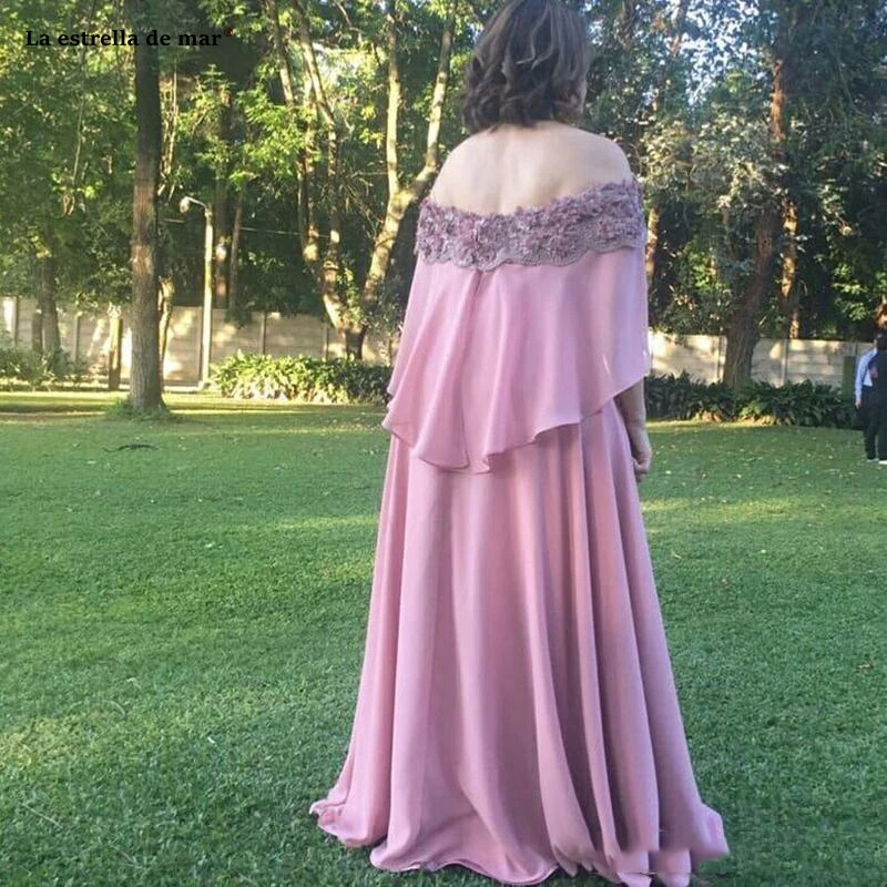 Suknie wieczorowe New Off The Shoulder Chiffon Appliques Lace blush Pink Mother Of The Bride Dresses Long Wedding Guest Gowns
Suknie wieczorowe New Off The Shoulder Chiffon Appliques Lace blush Pink Mother Of The Bride Dresses Long Wedding Guest Gowns