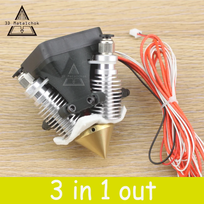 Diamond 3D Printer Extruder Hotend 3D V6 heatsink 3 IN 1 OUT Multi Nozzle KOSSEL full kit for 1.75/0.4mm
Diamond 3D Printer Extruder Hotend 3D V6 heatsink 3 IN 1 OUT Multi Nozzle KOSSEL full kit for 1.75/0.4mm