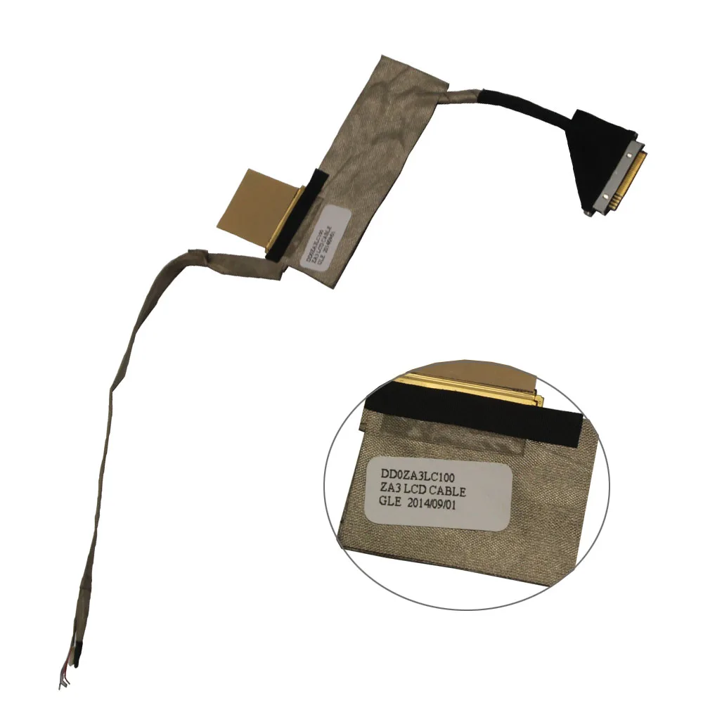 100% новый ноутбук LCD LVDS плоский экран кабель для Acer One 751 751H DD0ZA3LC100|screen cable|lcd screen cablelcd