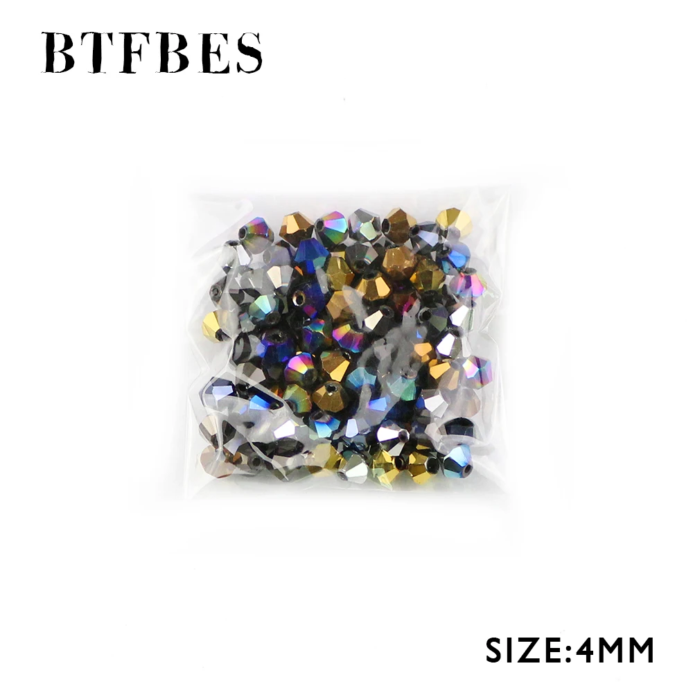 BTFBES 4mm Plating Bicone Austrian Crystals Beads 100psc Loose Beads Glass Ball Bracelet Necklace Jewelry Making Accessories DIY
BTFBES 4mm Plating Bicone Austrian Crystals Beads 100psc Loose Beads Glass Ball Bracelet Necklace Jewelry Making Accessories DIY
