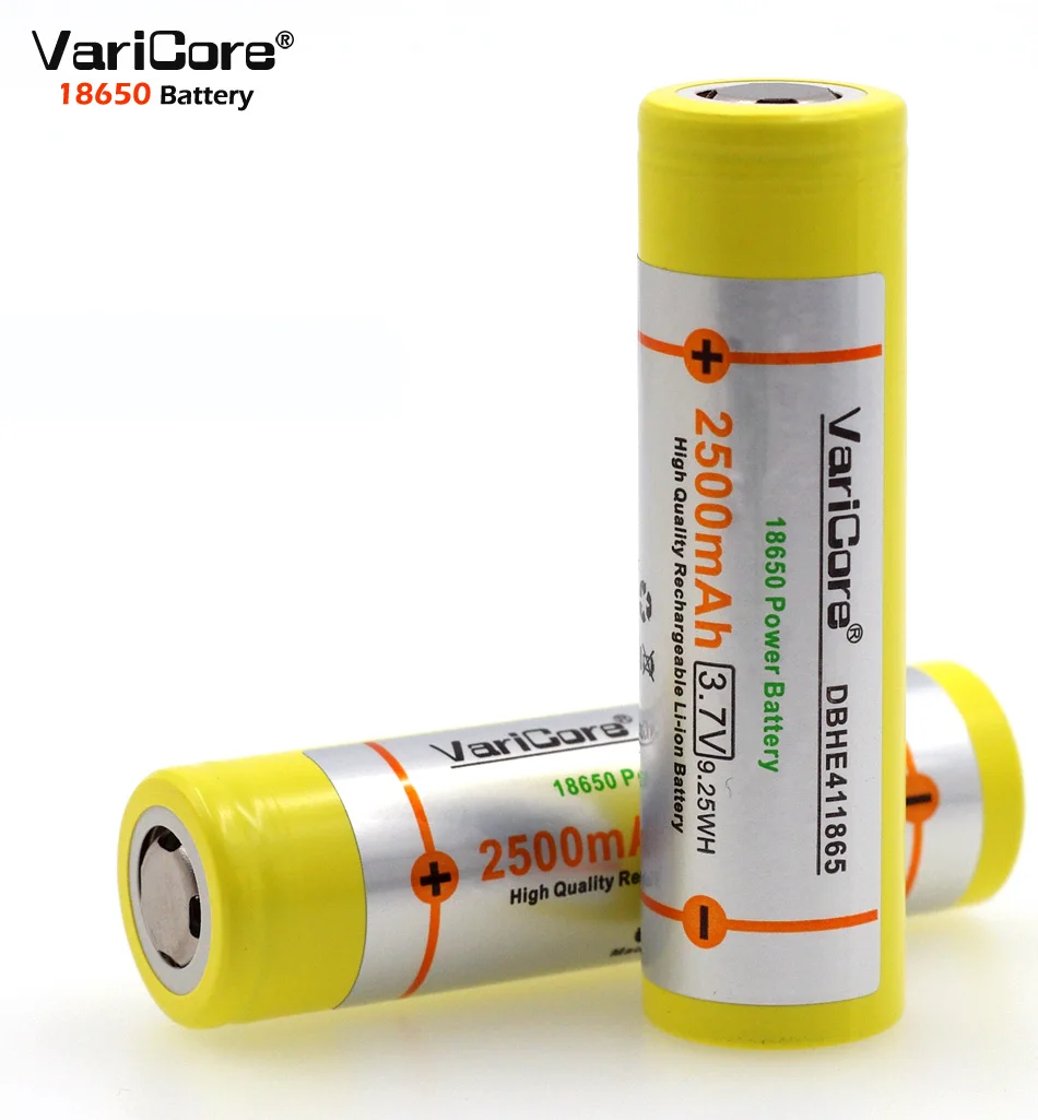 6 pcs. new imported 18650 power 30A 3.7V 2500mah lithium Rechargeable battery HE4 Electronic special 30A discharge
6 pcs. new imported 18650 power 30A 3.7V 2500mah lithium Rechargeable battery HE4 Electronic special 30A discharge