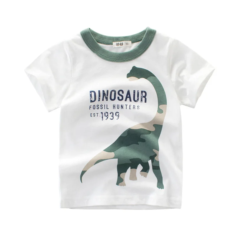 2022 Summer Boys T Shirts Clothing Short Sleeve 100% Cotton Dinosaur Cartoon Children T Shirts Girls 2-8Y High Quality Kids Tees
2022 Summer Boys T Shirts Clothing Short Sleeve 100% Cotton Dinosaur Cartoon Children T Shirts Girls 2-8Y High Quality Kids Tees