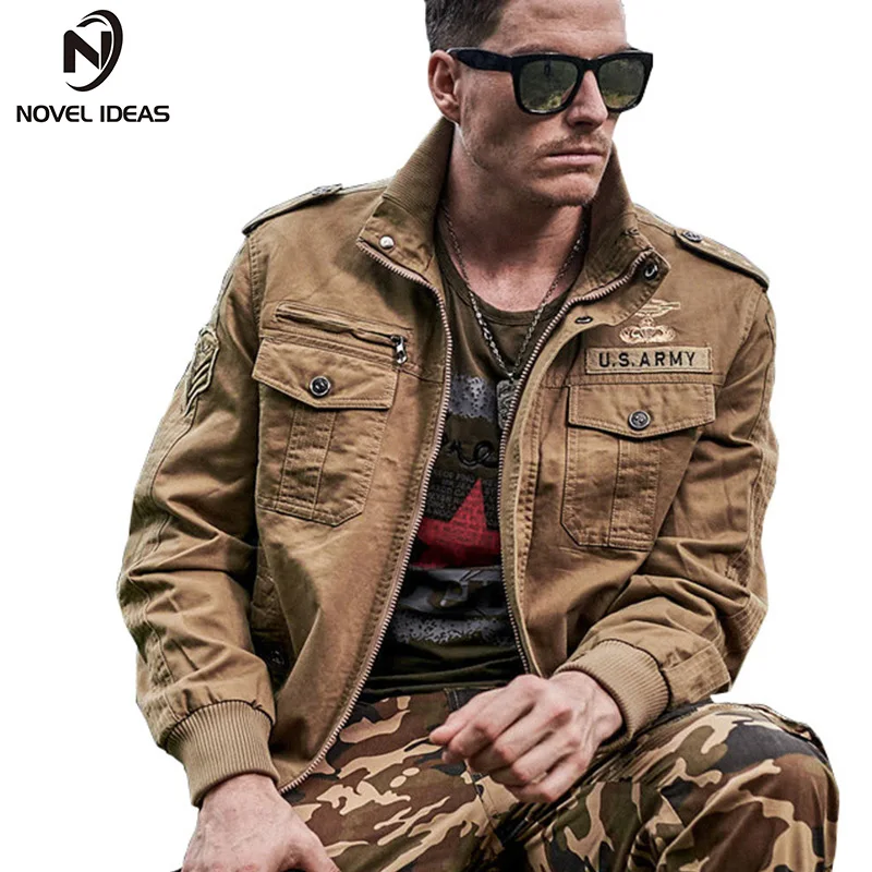 Novel ideas Men army jacket men zipper stand collar military jacket men chaqueta Flight Coat Embroidery Multifunctional Coat
Novel ideas Men army jacket men zipper stand collar military jacket men chaqueta Flight Coat Embroidery Multifunctional Coat