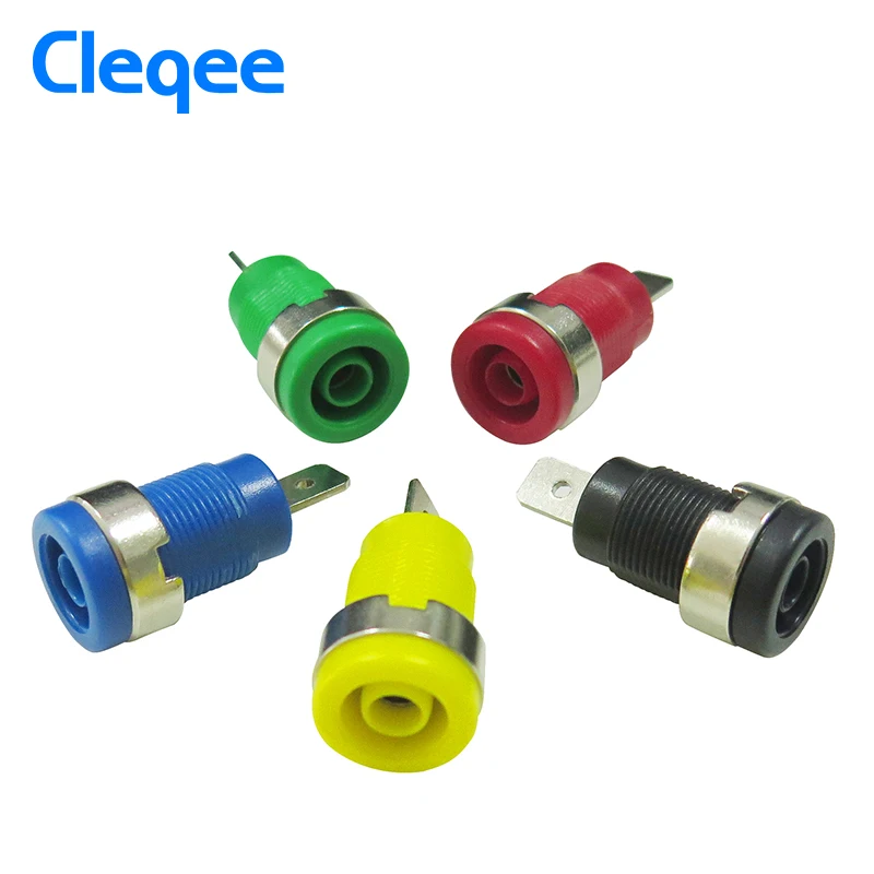 2018 Cleqee P3007 2pcs/set 4mm Nickel Plated Binding Post Banana Jack Socket Plug Electronic repair tool Multimeter accessories
2018 Cleqee P3007 2pcs/set 4mm Nickel Plated Binding Post Banana Jack Socket Plug Electronic repair tool Multimeter accessories