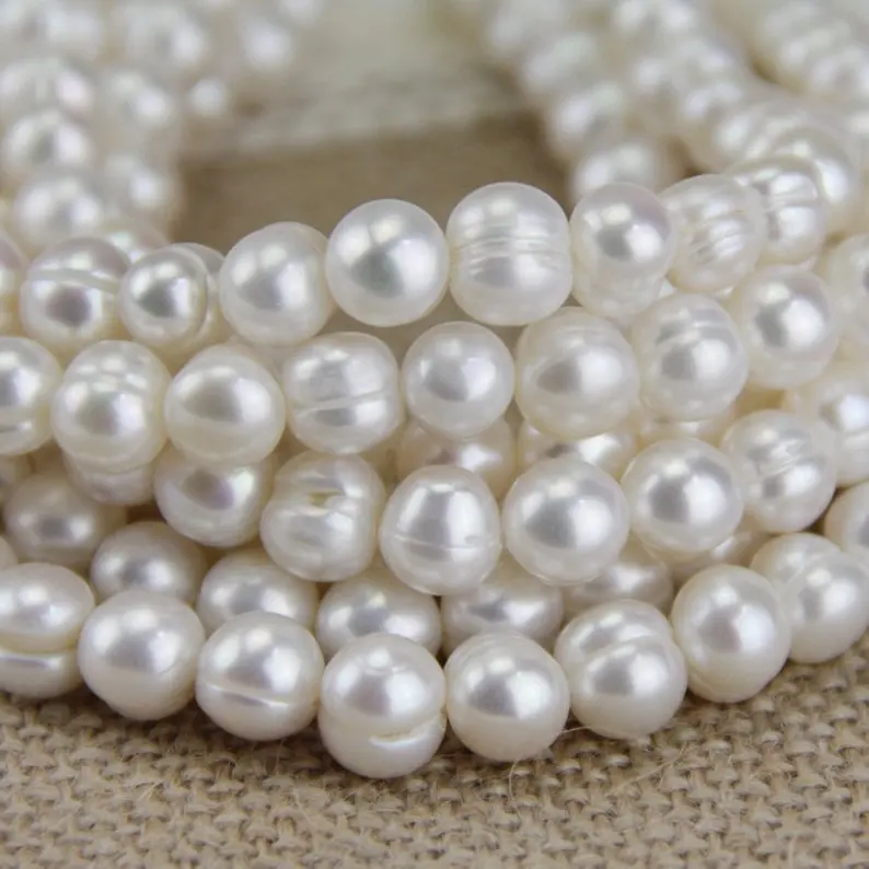 DIY Loose Pearl Jewellery,7-8mm Potato Round Real Freshwater Pearl Loose Beads,15inches One Full Strand
DIY Loose Pearl Jewellery,7-8mm Potato Round Real Freshwater Pearl Loose Beads,15inches One Full Strand
