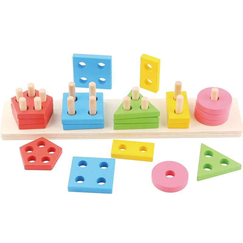 High Quality Wooden Educational Toy Montessori Color Geometric Shapes Solids Geometry Kids Stacked Layers Learning Math Toys
High Quality Wooden Educational Toy Montessori Color Geometric Shapes Solids Geometry Kids Stacked Layers Learning Math Toys