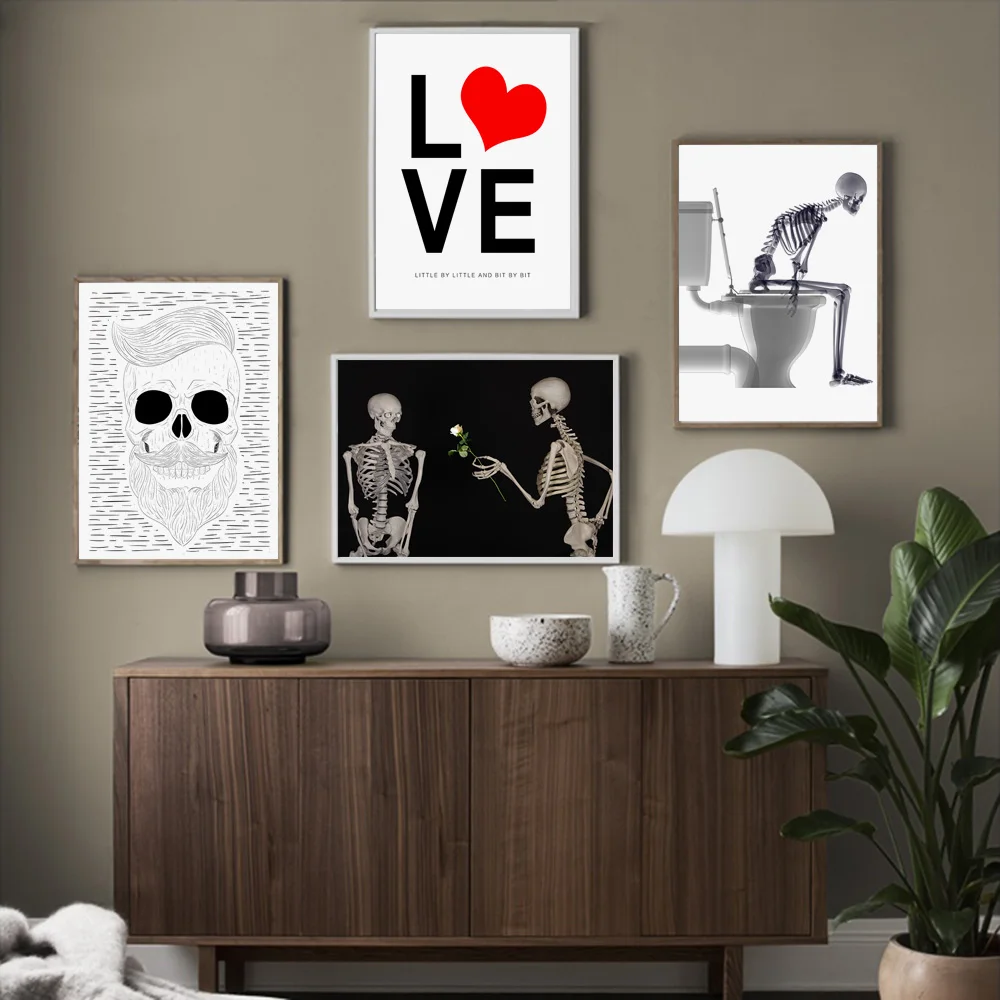 Toilet Skeleton Flower Love Scandinavian Nordic Posters and Prints Wall Art Canvas Painting Wall Pictures For Living Room Decor
Toilet Skeleton Flower Love Scandinavian Nordic Posters and Prints Wall Art Canvas Painting Wall Pictures For Living Room Decor