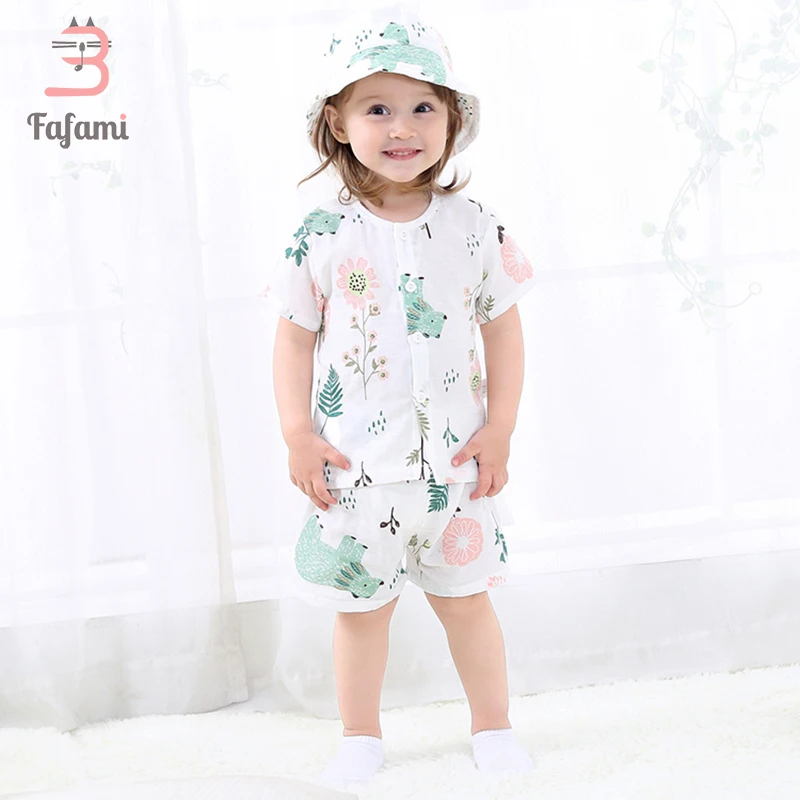2pcs/lots Baby girl clothes boy sets Soft Cotton Gauze for newborn baby girl summer Top clothing kids child T shirt shorts bebe
2pcs/lots Baby girl clothes boy sets Soft Cotton Gauze for newborn baby girl summer Top clothing kids child T shirt shorts bebe