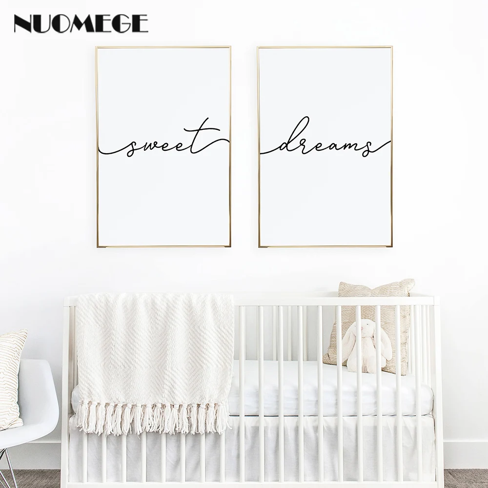 Minimalist Poster Nursery Print Sweet Dreams Canvas Painting Wall Art for Child's Nursery or Master Bedroom Decoration Picture
Minimalist Poster Nursery Print Sweet Dreams Canvas Painting Wall Art for Child's Nursery or Master Bedroom Decoration Picture