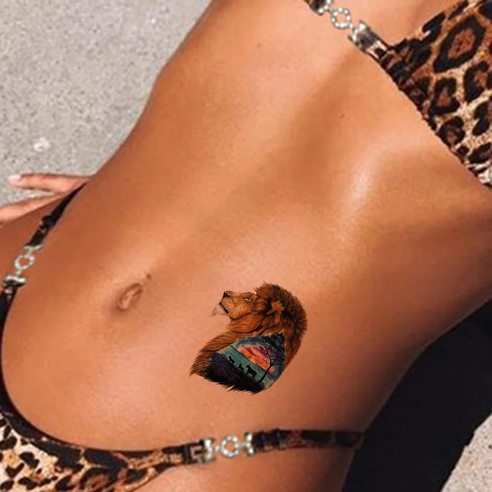 Small Flash Lion Animals Yellow Temporary Tattoos Stickers Men Arm Chest Wrist Tattoo Women Body Art Custom Fake Tato Makeup Tip
Small Flash Lion Animals Yellow Temporary Tattoos Stickers Men Arm Chest Wrist Tattoo Women Body Art Custom Fake Tato Makeup Tip