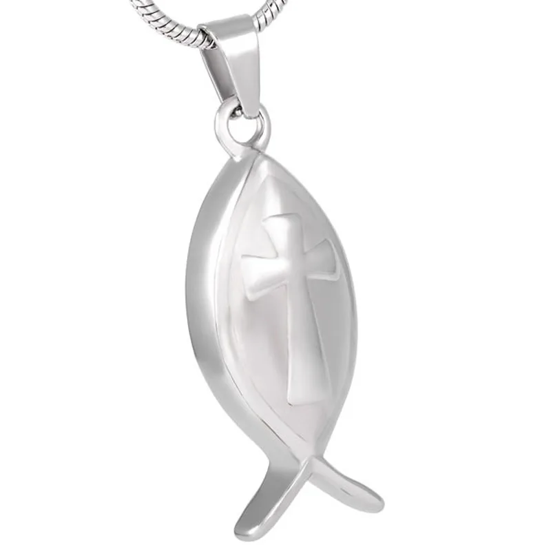 IJD8028 Fish Shape Stainless Steel Urns Necklace Pet Cremation Jewelry Pendant for Animal Ashes Container
IJD8028 Fish Shape Stainless Steel Urns Necklace Pet Cremation Jewelry Pendant for Animal Ashes Container