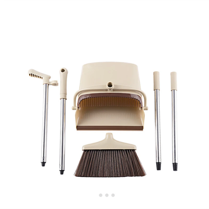 2 Pcs/Set Broom Dustpan Suit Household Thicken Windproof Sweep Floor Multifunction Soft Bristle Broom Non-Slip Handle Clean Tool
2 Pcs/Set Broom Dustpan Suit Household Thicken Windproof Sweep Floor Multifunction Soft Bristle Broom Non-Slip Handle Clean Tool