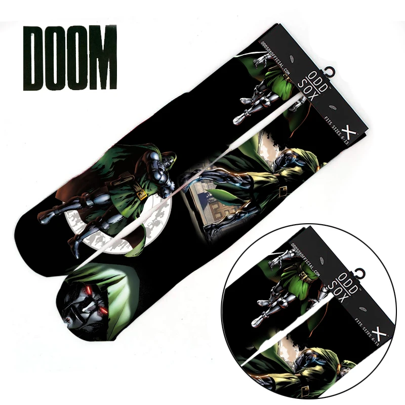 Suncomics Marvel Victor Von Doom Гольфы с принтом для подростков мальчиков и девочек из