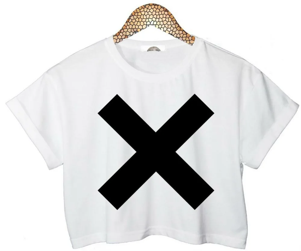 Women Summer Crop Top Cross XX Letters Short T Shirt 2015 Sexy Slim Funny Top Tee Hipster Latest Street Black White TZ203-887
Women Summer Crop Top Cross XX Letters Short T Shirt 2015 Sexy Slim Funny Top Tee Hipster Latest Street Black White TZ203-887