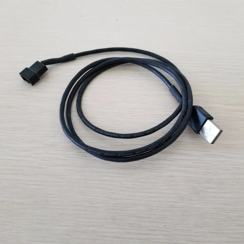 10pcs/lot USB to Micro 4Pin / 3Pin Cooling Fan Power Cable 22AWG Pure Copper 100cm
10pcs/lot USB to Micro 4Pin / 3Pin Cooling Fan Power Cable 22AWG Pure Copper 100cm