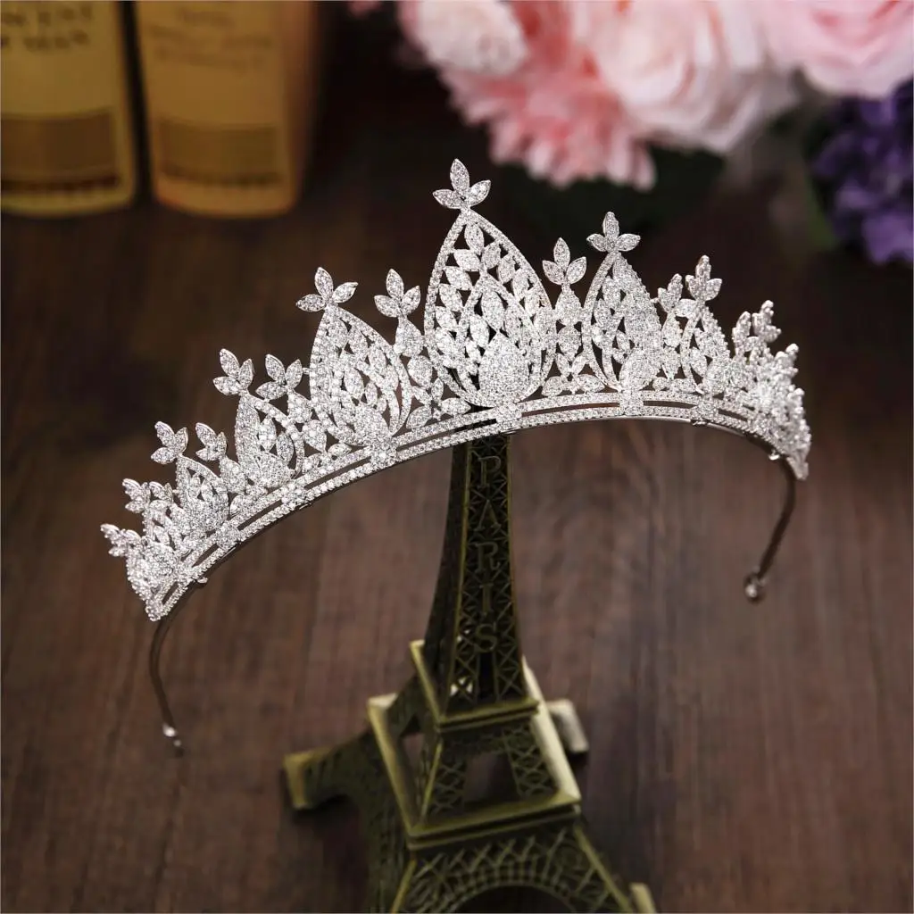 Micro Paved Full Cubic Zircon Tiara Luxury Zirconia Crown Wedding Hair Accessories Bride Large CZ Coroa Novia Diadem WIGO1232
Micro Paved Full Cubic Zircon Tiara Luxury Zirconia Crown Wedding Hair Accessories Bride Large CZ Coroa Novia Diadem WIGO1232