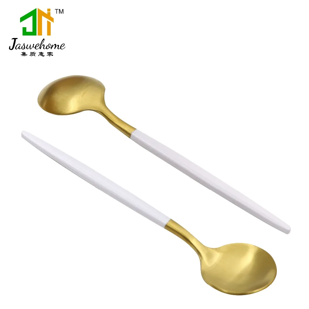 Jaswehome Stainless Steel Soup Spoon Ice Cream Dinner Tableware Gold Plated Dessert Coffee Spoon
Jaswehome Stainless Steel Soup Spoon Ice Cream Dinner Tableware Gold Plated Dessert Coffee Spoon