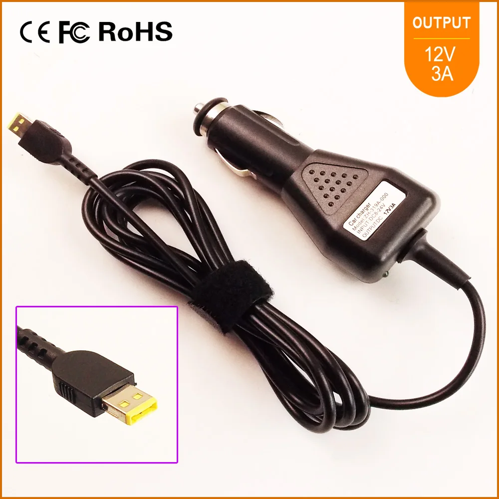 12V 3A Laptop Car DC Adapter Charger For LENOVO ThinkPad Helix 1,2,11 00HM601,TP00064A 4X20E75066,4X20E75067 4X20E75080
12V 3A Laptop Car DC Adapter Charger For LENOVO ThinkPad Helix 1,2,11 00HM601,TP00064A 4X20E75066,4X20E75067 4X20E75080