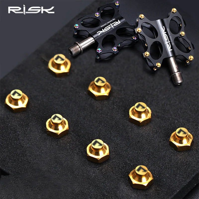 Risk titanium alloy pedal anti slip nail TC4 Outer hexagon Antiskid nail for mountain bike road bike XC cross country
Risk titanium alloy pedal anti slip nail TC4 Outer hexagon Antiskid nail for mountain bike road bike XC cross country