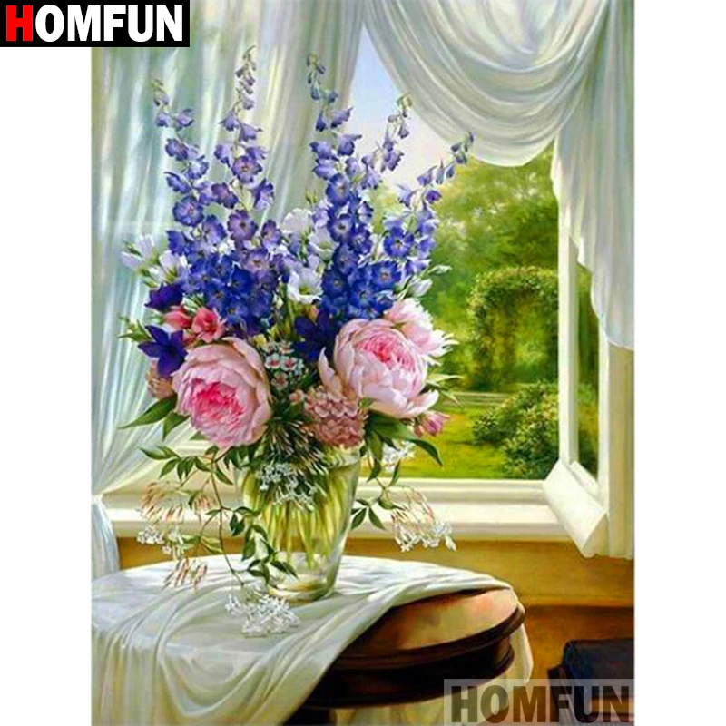 Алмазная 5d-картина HOMFUN «цветочное окно», вышивка крестиком с полными квадратными/круглыми стразами, домашний декор, A19210
Алмазная 5d-картина HOMFUN «цветочное окно», вышивка крестиком с полными квадратными/круглыми стразами, домашний декор, A19210