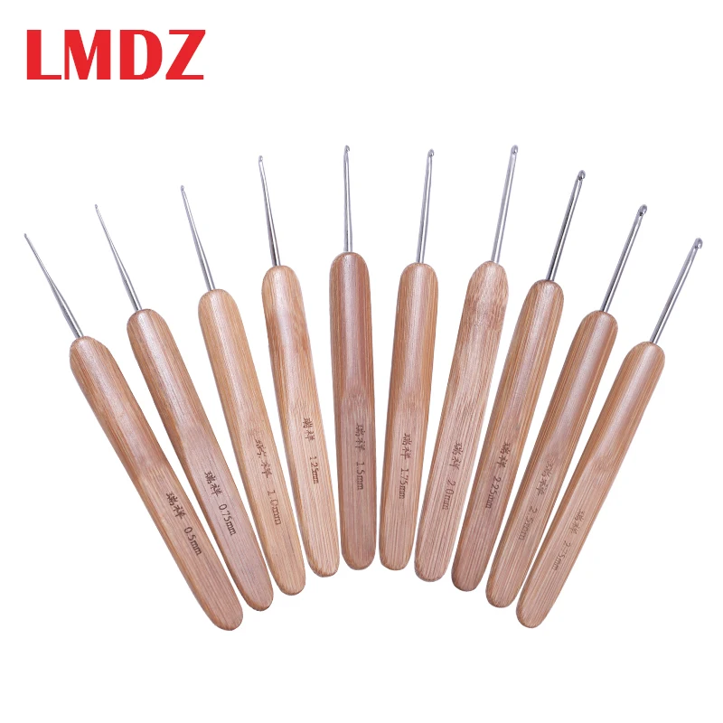 LMDZ 10pcs/Set 0.5mm-2.75mm Bamboo Knitting Needles Set Small Lace Knitting Hooks Set DIY Crochet Hooks Needles For Yarn Handle
LMDZ 10pcs/Set 0.5mm-2.75mm Bamboo Knitting Needles Set Small Lace Knitting Hooks Set DIY Crochet Hooks Needles For Yarn Handle