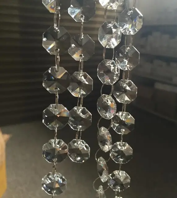 100Meters/Lot 18mm crystal octagon bead chain crystal glass garland strands for Wedding & Christmas party event Decoration
100Meters/Lot 18mm crystal octagon bead chain crystal glass garland strands for Wedding & Christmas party event Decoration