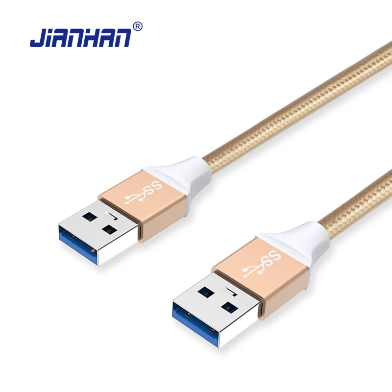 Фото Удлинительный кабель JianHan USB 3 0 1 м тип Папа папа нейлоновые плетеные кабели для