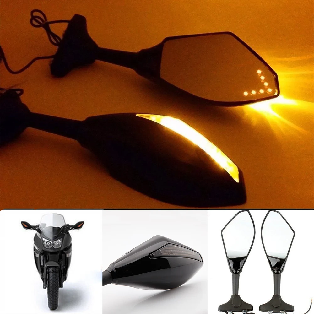 LED INTEGRATED TURN SIGNAL SIDE MIRRORS FOR SUZUKI BANDIT GSF 600 1200 S SV650S / Yamaha YZF R1 R6 R6S YZF600 FAZER FZ1
LED INTEGRATED TURN SIGNAL SIDE MIRRORS FOR SUZUKI BANDIT GSF 600 1200 S SV650S / Yamaha YZF R1 R6 R6S YZF600 FAZER FZ1