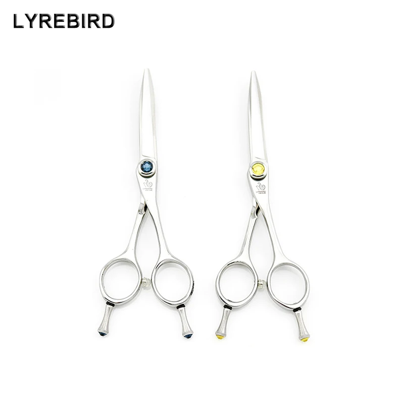 Hair cutting scissors Japan Hairdressing scissors 5.5 INCH Blue stone yellow stone Lyrebird HIGH CLASS 10PCS/LOT NEW
Hair cutting scissors Japan Hairdressing scissors 5.5 INCH Blue stone yellow stone Lyrebird HIGH CLASS 10PCS/LOT NEW