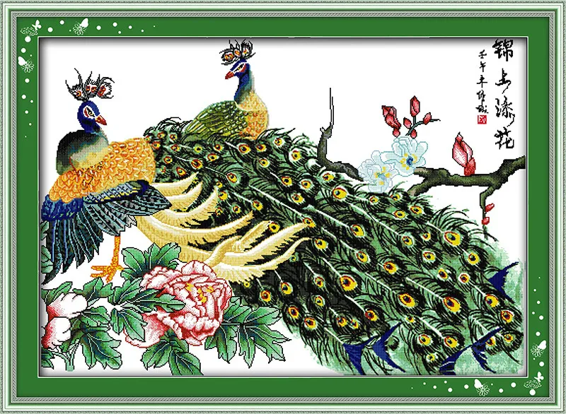 Better and Better Peacock Animal Cross Stitch Kits Canvas Accurate Printed Embroidery DIY Handmade Needle Work Home Decor
Better and Better Peacock Animal Cross Stitch Kits Canvas Accurate Printed Embroidery DIY Handmade Needle Work Home Decor