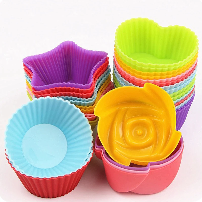 12PCS Silicone Cupcake Round Heart Cake Cup Silicone Muffin Cups Silicone Cake Baking Molds Cake Decorating Tool
12PCS Silicone Cupcake Round Heart Cake Cup Silicone Muffin Cups Silicone Cake Baking Molds Cake Decorating Tool