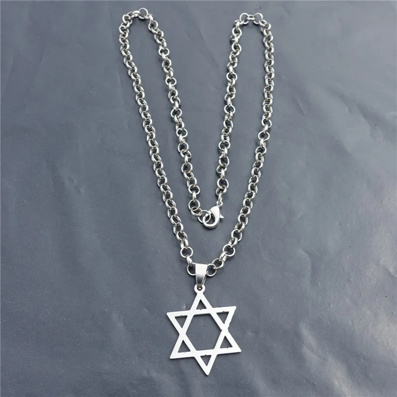 Stainless Steel Necklace Star of David Hexagram Pendant With Stainless Steel Chain Jewelry 12 Pieces /Lot Wholesale
Stainless Steel Necklace Star of David Hexagram Pendant With Stainless Steel Chain Jewelry 12 Pieces /Lot Wholesale