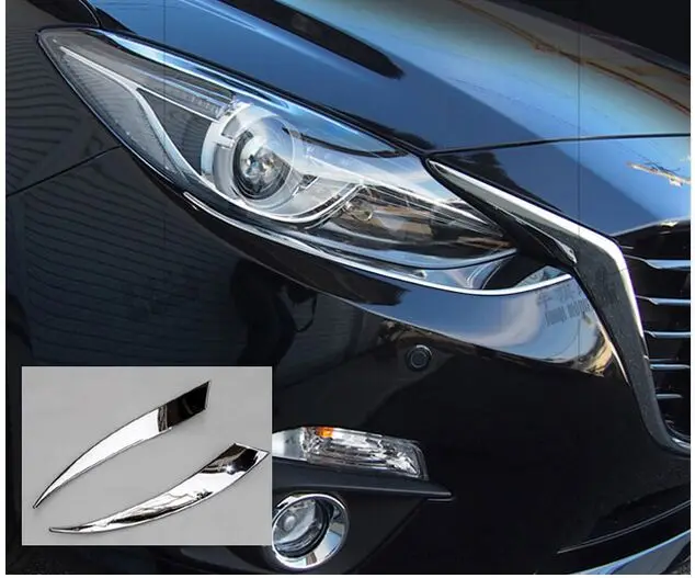 2 шт., аксессуары для MAZDA 3 AXELA 2014 2015 2016, хромированный передний светильник для бровей и век
2 шт., аксессуары для MAZDA 3 AXELA 2014 2015 2016, хромированный передний светильник для бровей и век