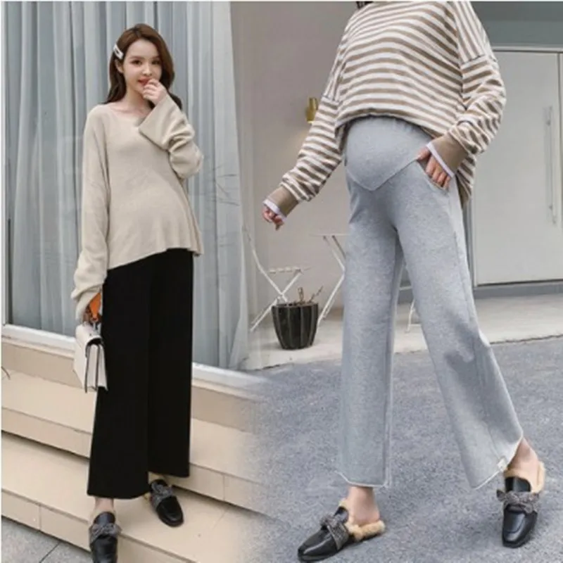 Maternity Trousers Leggings Wide Leg Pant Elastic All-match Waist Belly High Waist Pregnant Women Pregnancy Loose Soft Pants
Maternity Trousers Leggings Wide Leg Pant Elastic All-match Waist Belly High Waist Pregnant Women Pregnancy Loose Soft Pants