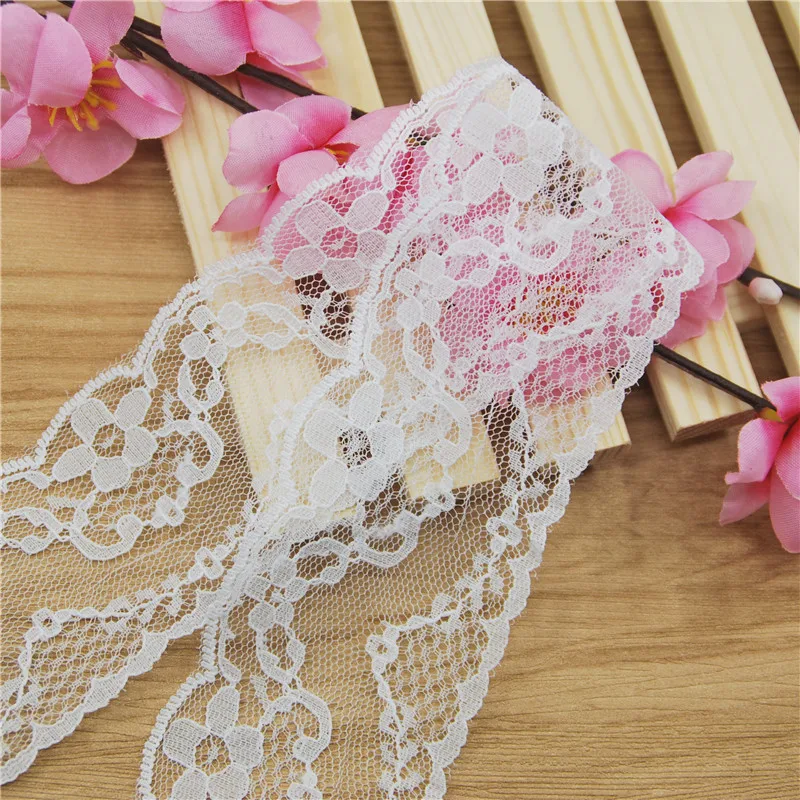 50mm Polyester Lace Trim White Fabric Sewing Accessories Cloth Wedding Dress Decoration Ribbon Craft Supplies 50yards L912
50mm Polyester Lace Trim White Fabric Sewing Accessories Cloth Wedding Dress Decoration Ribbon Craft Supplies 50yards L912