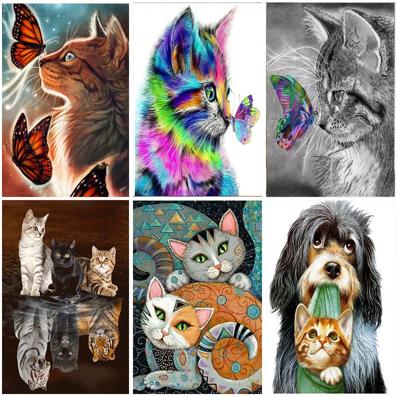 Cartoon Cats Butterfly 5D DIY Animals Diamond Painting Full Square Full Round Embroidery Crystal Mosaic Cross stitch Adults Art
Cartoon Cats Butterfly 5D DIY Animals Diamond Painting Full Square Full Round Embroidery Crystal Mosaic Cross stitch Adults Art