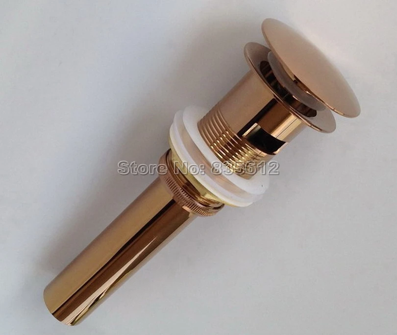 Rose Gold Color Brass Large Round Cap Pop UP Sink Basin Waste / Drain With Overflow Wsd040
Rose Gold Color Brass Large Round Cap Pop UP Sink Basin Waste / Drain With Overflow Wsd040