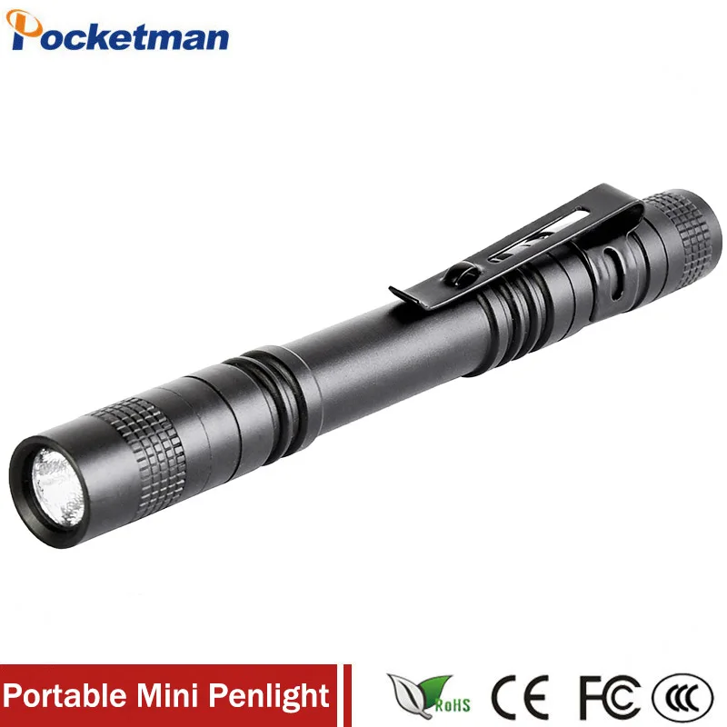 1Pcs Q5 LED Bright Mini Penlight 1000 Lumens Clip Pocket Lamp Light Ultra Slim Portable Flashlight Torch AAA
1Pcs Q5 LED Bright Mini Penlight 1000 Lumens Clip Pocket Lamp Light Ultra Slim Portable Flashlight Torch AAA