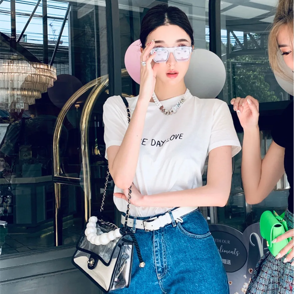Harajuku short-sleeved one day love letter print cotton brand t shirt Graphic Tees Hipster Tumblr Cozy tops drop ship
Harajuku short-sleeved one day love letter print cotton brand t shirt Graphic Tees Hipster Tumblr Cozy tops drop ship