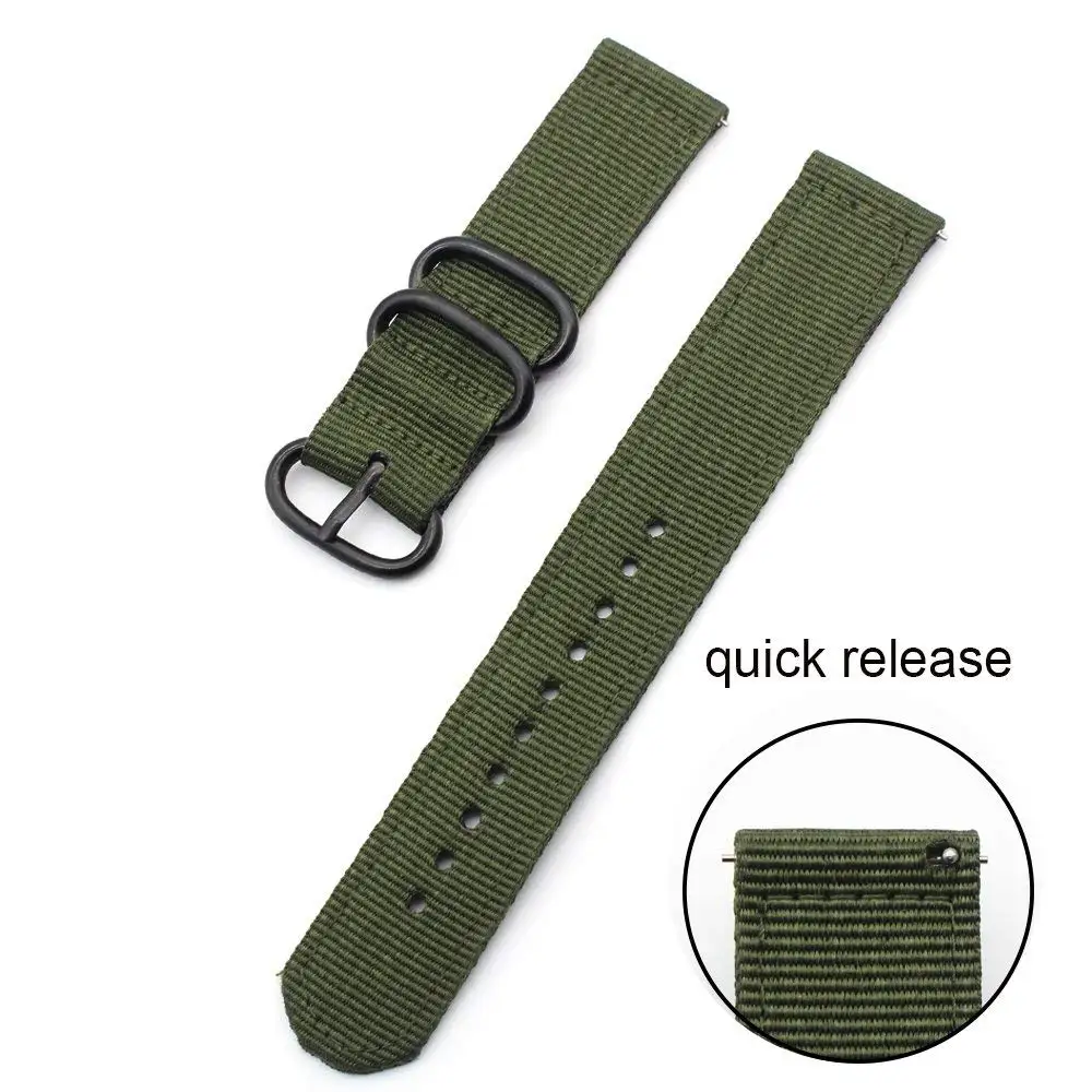 

Woven Nylon Bands For Samsung Gear S3 Classic S2 20mm 22mm Galaxy Watch 42mm 46mm Bracelet Straps 18mm 24mm Universal Watchband