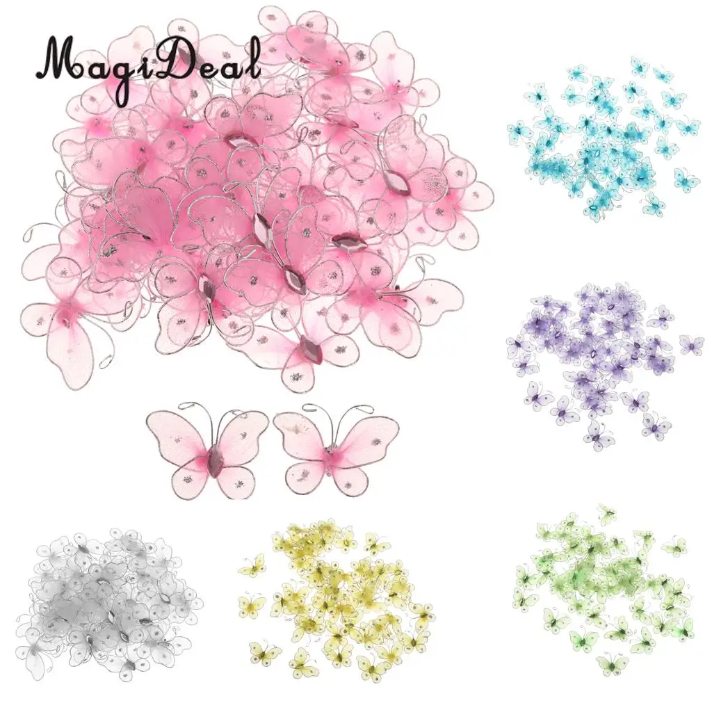 Magideal 50Pcs/Lot 2x3.2cm Wired Mesh Stocking Butterflies Birthday Wedding Party DIY Crafts Decoration
Magideal 50Pcs/Lot 2x3.2cm Wired Mesh Stocking Butterflies Birthday Wedding Party DIY Crafts Decoration