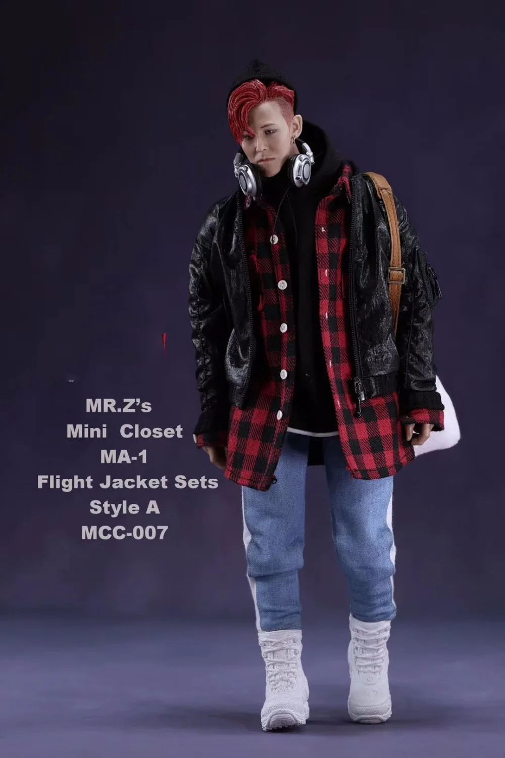 1/6 Male Clothes Set Fashion MR.Z's Mini Closet MA-1 Flight Jacket Sets with Canvas Bucket Bag Style A/B/C for 12'' Figure Body
1/6 Male Clothes Set Fashion MR.Z's Mini Closet MA-1 Flight Jacket Sets with Canvas Bucket Bag Style A/B/C for 12'' Figure Body