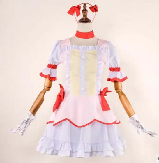 Аниме Puella Magi Madoka Magica Kaname Madoka Косплей костюмы платье головной убор
Аниме Puella Magi Madoka Magica Kaname Madoka Косплей костюмы платье головной убор